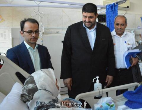 عیادت رئیس سازمان اورژانس كشور از بیمار پیوند قلب