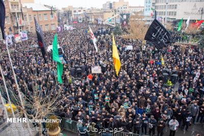 بازگشت ۵۹۷ نفر به اورژانس در مراسم خاكسپاری شهید سلیمانی